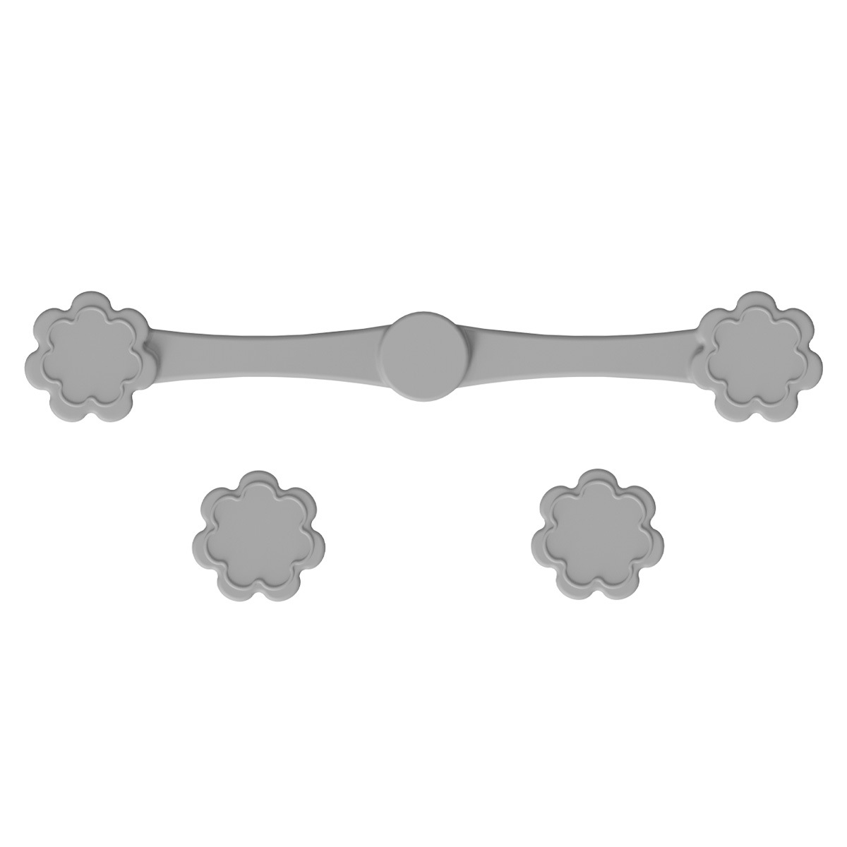 작은 꽃 스타일 - 회색