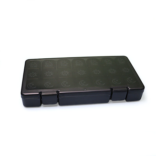 Amazon's new early, mid, and late three times a day, 21-grid medicine box, split into three portable compartments