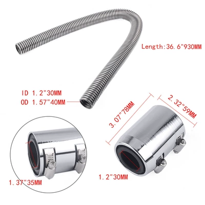 Cross-Border Car Modification Accessories automobile water pipe - 36inch-93cm