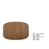 Custom 300 black walnut diagonal dial Japanese -style wooden tray hotel Western food fruit snack wooden pallet high value