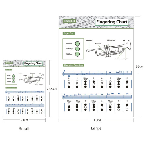 Wholesale Trumpet Chart Chord Trumpet Chord Tab Trumpet Chord Fingering Chart Fingering Practice Chart