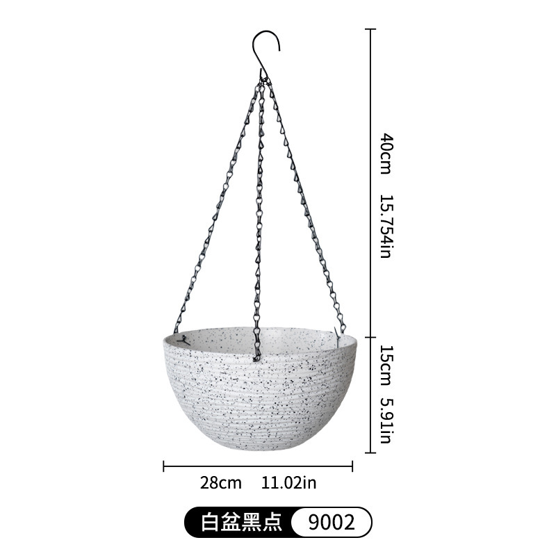 吊り下げ蘭植木鉢、吊り下げ高品質樹脂ハンギングバスケット、怠け者吸水壁掛けポトスアイビー吊り下げボール、厚みのある|undefined