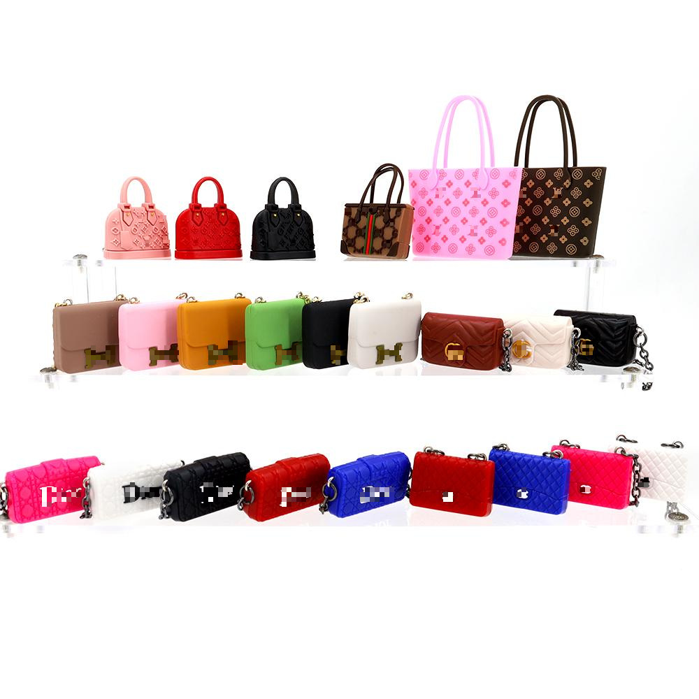 Dollhouse mini muñeca casa pequeña bolsa BJD bolsa de estilo de marca 6 centavos bolsa de muñeca 30 cm accesorios de muñeca