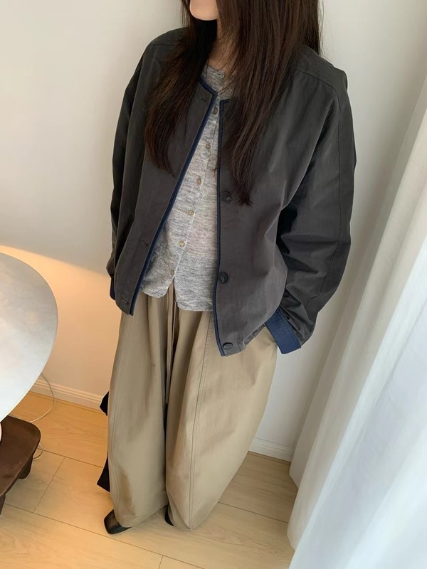 2025秋季新款设计感韩版宽松显瘦百搭休闲外套女设计感夹克上衣|undefined