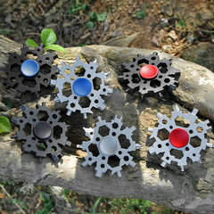 New 23-in-1 Multi-functional Snowflake Wrench Creative Fingertip Top Snowflake Outdoor Wrench Combo Tool