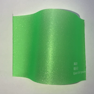 headlight film 12 color light film — Car headlight protective film - 8820-green-flash-point-039m15-rollscarton