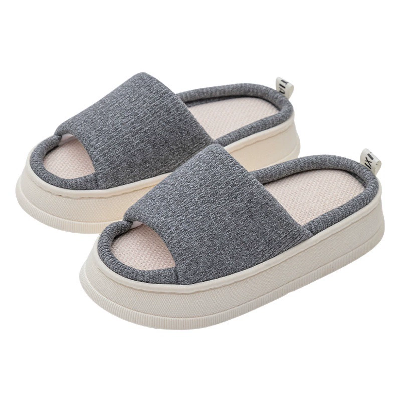 Новые четыре сезона пара льняных шлепанцев для дома в помещении