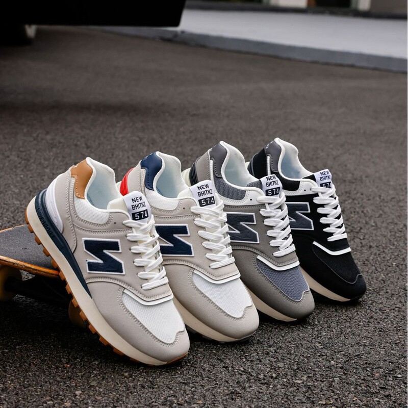 Men's Classic N-Logo Retro Mesh Breathable Running Shoes Versatile Comfortable Outdoor 574 Couple's Forrest Gump Shoes