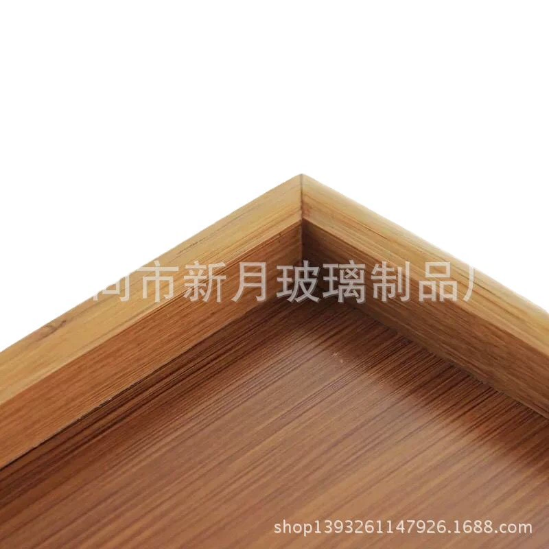 Двухсекционная bamboo поднос для гостей, чайник-чайный поднос, поднос для чайного сервиза, легкая чистка бамбуковая подставка поднос для чая