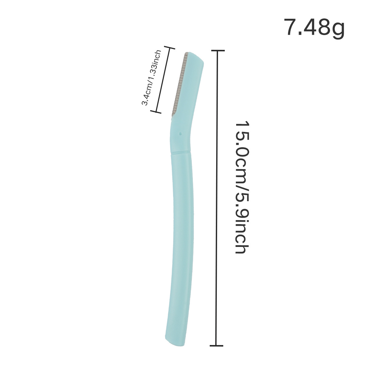 파란색 긴 눈썹 트리머