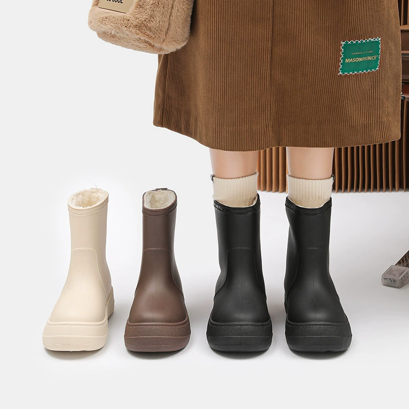 Съемные зимние флис boots, нескользящая мягкая подошва, городской стиль, размеры 36–41