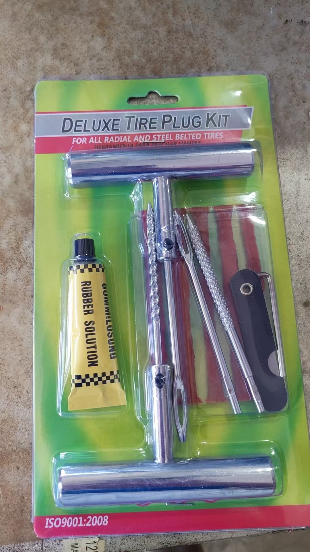 herramienta de reparación de neumáticos de vacío caliente transfronterizo para motocicletas eléctricas, paquete de reparación de neumáticos, herramienta de reparación de neumáticos portátil