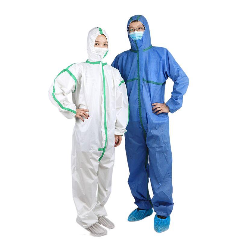 民用一次性防护服压条隔离衣防飞沫真空包装防护衣防水腹膜隔离服