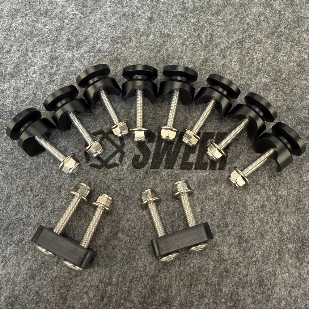 Universal Motorcycle Tail Box Buckle Aluminum Alloy Bottom Screw Kit Tail Box Accessories Kit Brand New Motorcycle Tail Box Accessories Kit