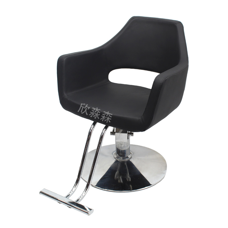 Silla de barbería silla de barbería especial silla de barbería de acero inoxidable red silla de barbería rojo se puede elevar simple teñido silla de corte de permeación