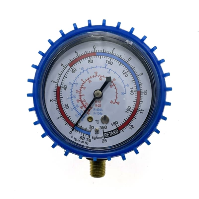 High-Quality Automotive Air Conditioning Refrigerant Pressure Gauge, High and Low Pressure Refrigerant Meter, Refrigerant Charging Gauge, Air Conditioning Repair Tool (Soyutma sisteminin digər hissələri) - ordinary-blue-low-pressure-gauge