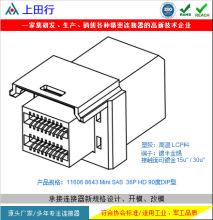 11606 8643 Mini SAS  36P HD 90度DIP型