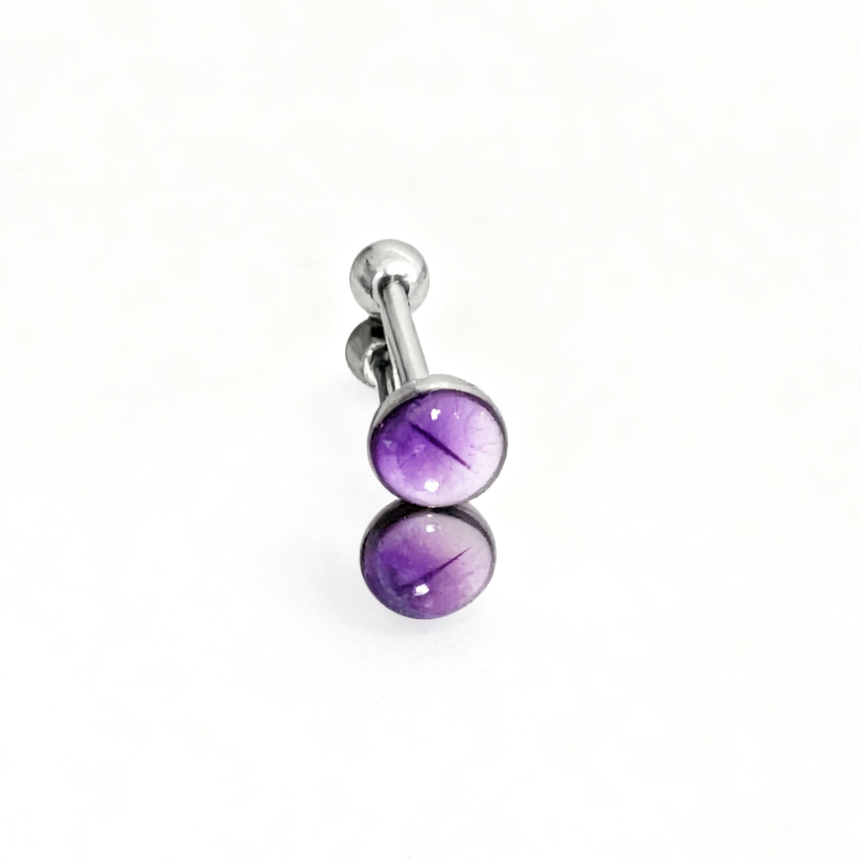Satan's Child Oriental Purple Kite Tongue Barbell 20mm 1.6mm Stainless Steel Tongue Ring for Oral Piercing detail image 8