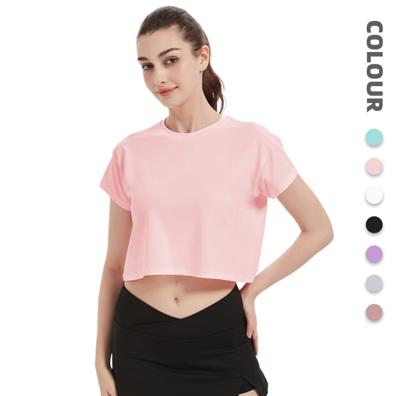 Silk Tutu Cross-Border Loose Large Size Yoga Clothes for Women Summer Quick-Drying Breathable Fitness Clothes Training Running Sports Coveralls