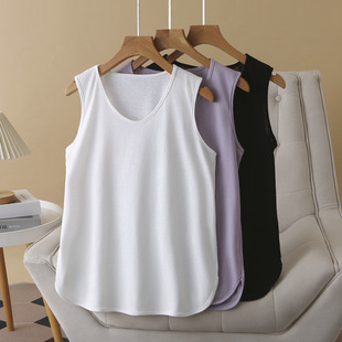 Plus Size Vest Cool Snowflake Cotton Shirt Women's T-Shirt Women's 2025 Summer Fat Girl Top Simple and Versatile 2511