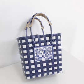 2025爆款新款网红菜篮包手工编织包小众手提包大象包彩虹包潮牌