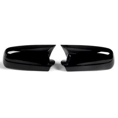 Suitable for 97-04 Volkswagen Golf 4 Rearview Mirror Cover Horn Model Bright Black Reversing Mirror Housing Car Exterior (Other Automotive Exterior Supplies) - bright-black-set-of-2-pieces-horn-glue