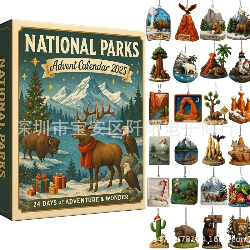 新品National Parks Advent Calendar 2025年国家公园降临节日历|undefined