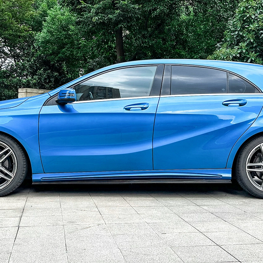 Подходит для Mercedes-Benz A-Class CLA класса W176 C117 AMG 2013-2018 корпусой боковой юбки внешней отделки украшений
