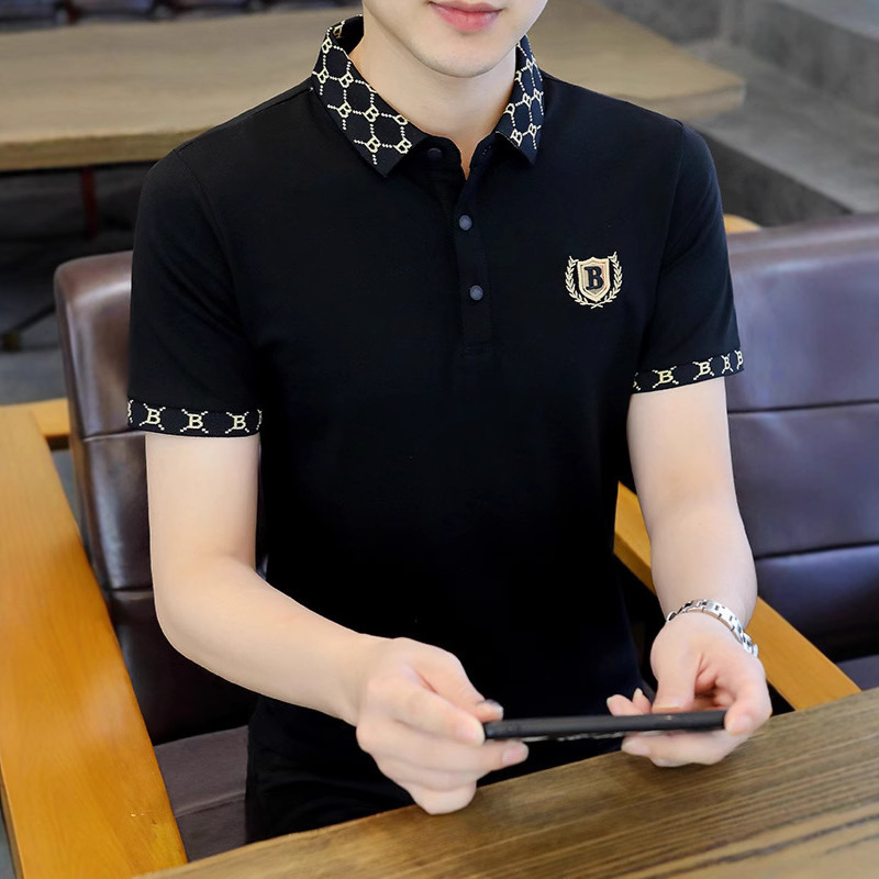 POLO Shirt Men's Short-sleeved Casual Fashionable Lapel Men's Summer Fashionable Half-sleeved Top Youth Summer All-match T-shirt POLO Shirt Men's Short-sleeved Casual Fashionable Lapel Men's Summer Fashionable Half-sleeved Top Youth Summer All-match T-shirt