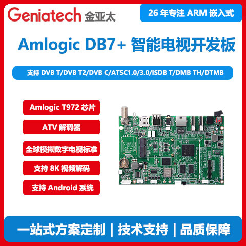 Amlogic T972 (T962X2)ATV解调 智能电视开发板 支持8K视频解码