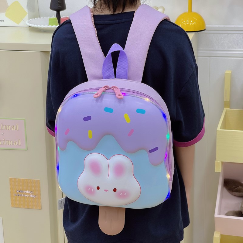 Nuevo lindo tendencia mochila infantil bebé niña niño bolso de postre ligero lindo jardín de infantes mochila