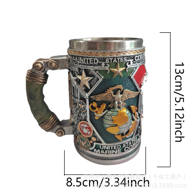 Cross-border Dual Dragon Collector 's Mug Retro Caza de perro Duck Coffee Mug Hunter