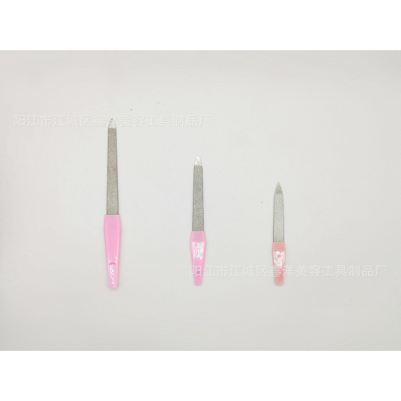 Archivo de uñas de dos cabezas herramientas de manicure de acero inoxidable archivo de uñas de fricción de uñas archivos de manicure al por mayor