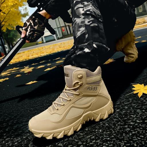 Amazon transfronterizo transpirable botas tácticas especiales al aire libre botas de trekking botas de entrenamiento resistentes al desgaste botas de combate botas militares hombres