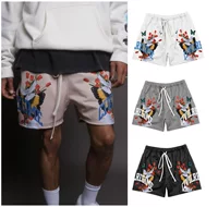 Мужские летние шорты в стиле хип-хоп для отдыха, спортивные джоггеры, американский стиль, свободный крой
