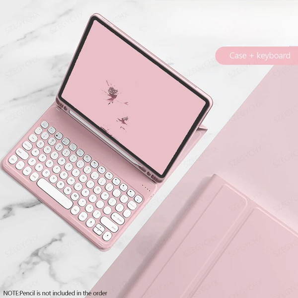 Fuchsia case, keyboard, bluetooth