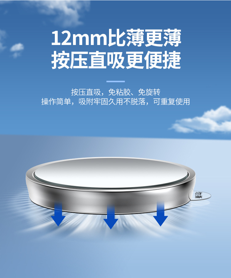Car small round mirror rearview mirror car reversing blind area auxiliary mirror reflector 360-degree suction cup ultra-clear mirror