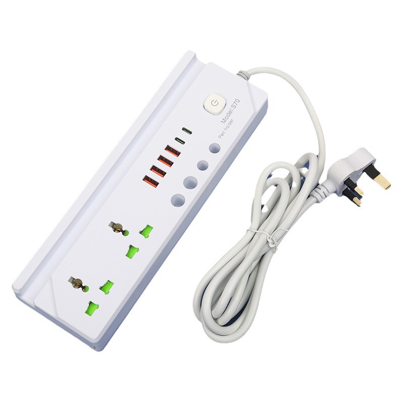 Soporte de teléfono móvil de escritorio bolígrafo socket de comercio exterior estándar británico estándar europeo americano blanco y negro mezclado para niños antichoque neutro