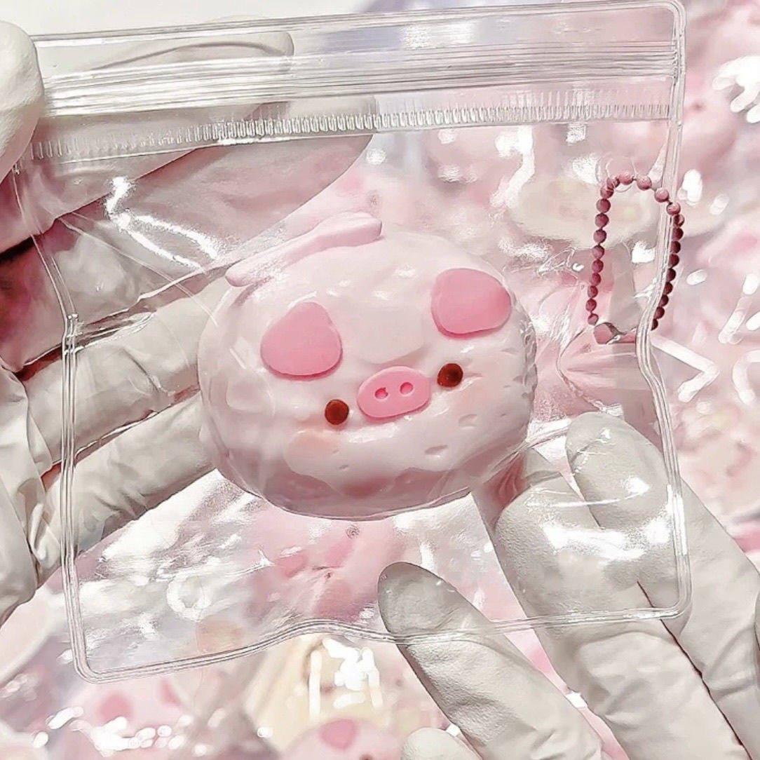 小红书同款小猪奶贝硅胶捏捏乐解压玩具手工超软水感按按乐捏捏