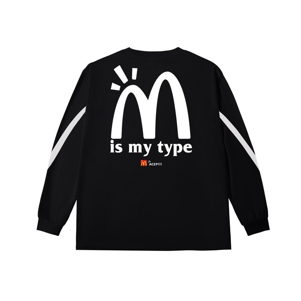 죄송합니다 KFC 검정 흰색 줄무늬 긴소매