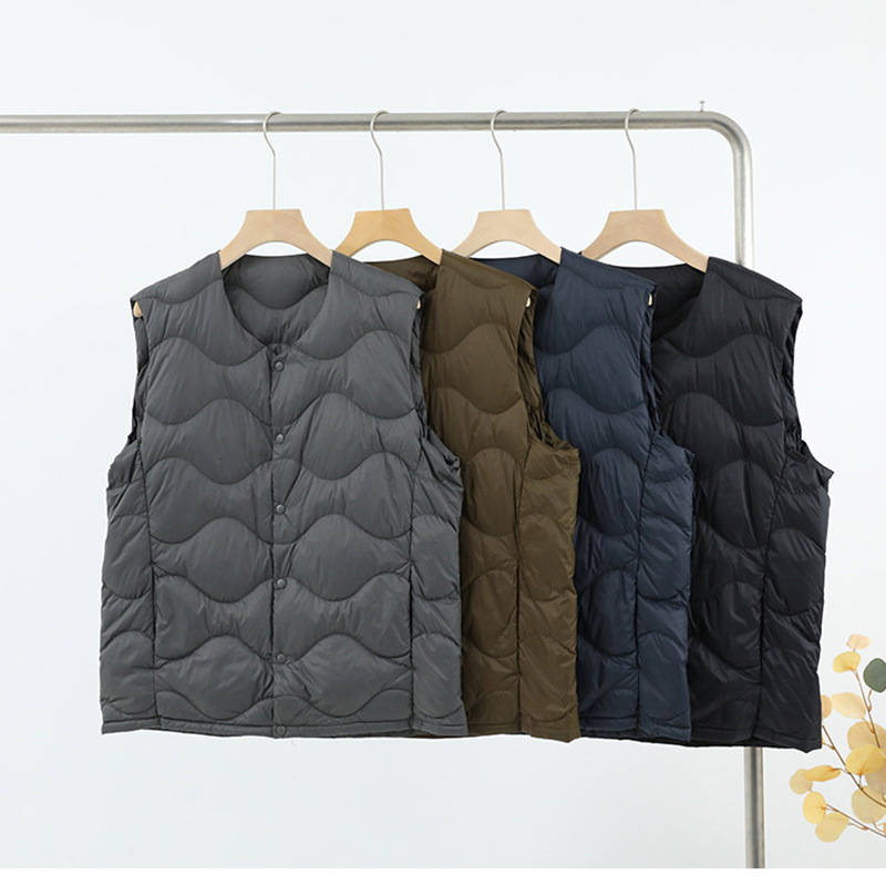 New Lightweight down Lining Winter Men's V Neck Thin Portable Loose and Versatile Warm White Duck down Long-Sleeved Jacket New Lightweight down Lining Winter Men's V Neck Thin Portable Loose and Versatile Warm White Duck down Long-Sleeved Jacket