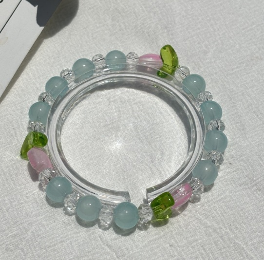 S025-[블루] 튤립 팔찌#SZ213용