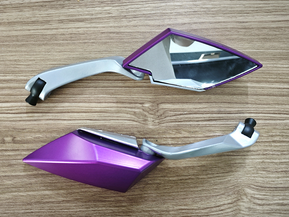 Cross-Border Motorcycle Electric Vehicle Rearview Mirror Modified Aluminum Rod Universal Reversing Rearview Mirror Reflective Mirror