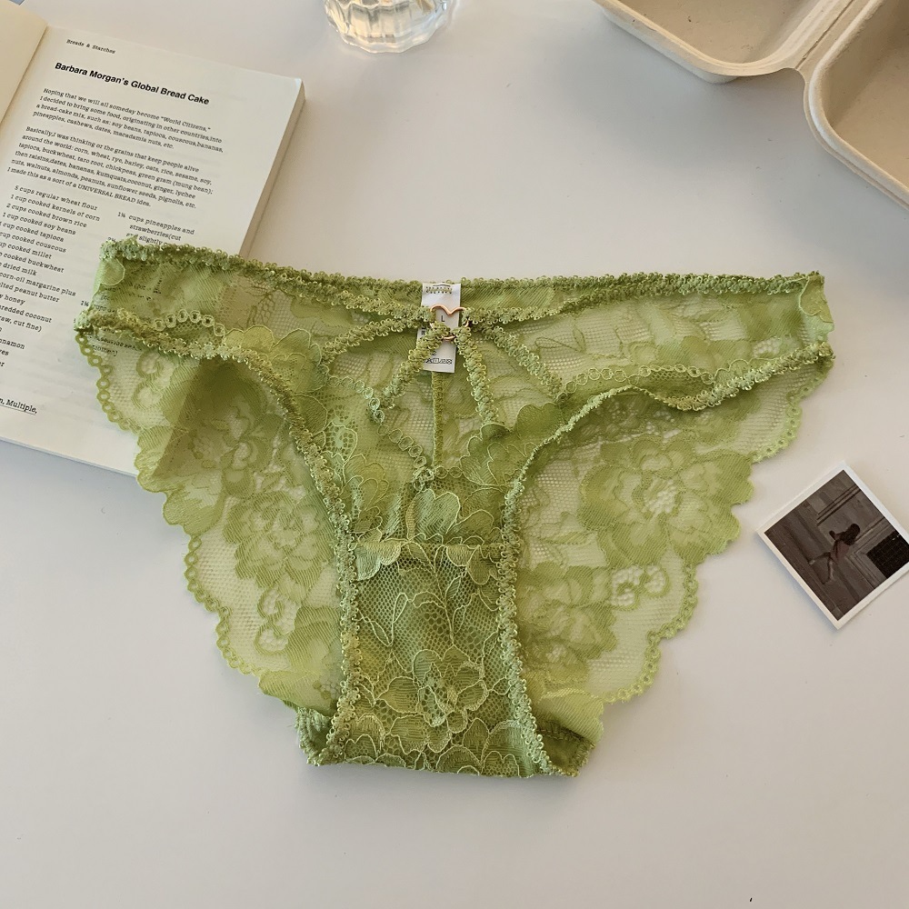 Nektar de primavera ~ nueva ropa interior de encaje de mujer pura, sexy, pantalones cortos huecos, pantalones de entrepierna de algodón para niñas image 11