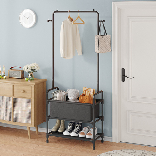 Simple clothes drying rack floor-standing home indoor clothes rack clothing multi-layer storage rack rental coat rack