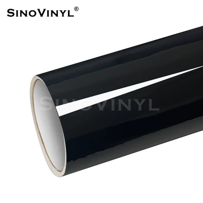 Glossy Color-Changing Film, Full Car Glossy Body Film, Modified Car Interior Exterior Motorcycle Pvc Protective Sticker (Automotive Film) - 15228-m-bright-black