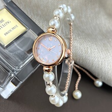 J 73654 Pearl Bracelet Quartz Small Dial Watch ��������ʯӢ