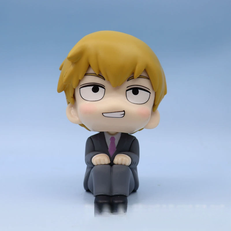 Sitting anime chibi figure, collectible character figures, multiple characters and versions