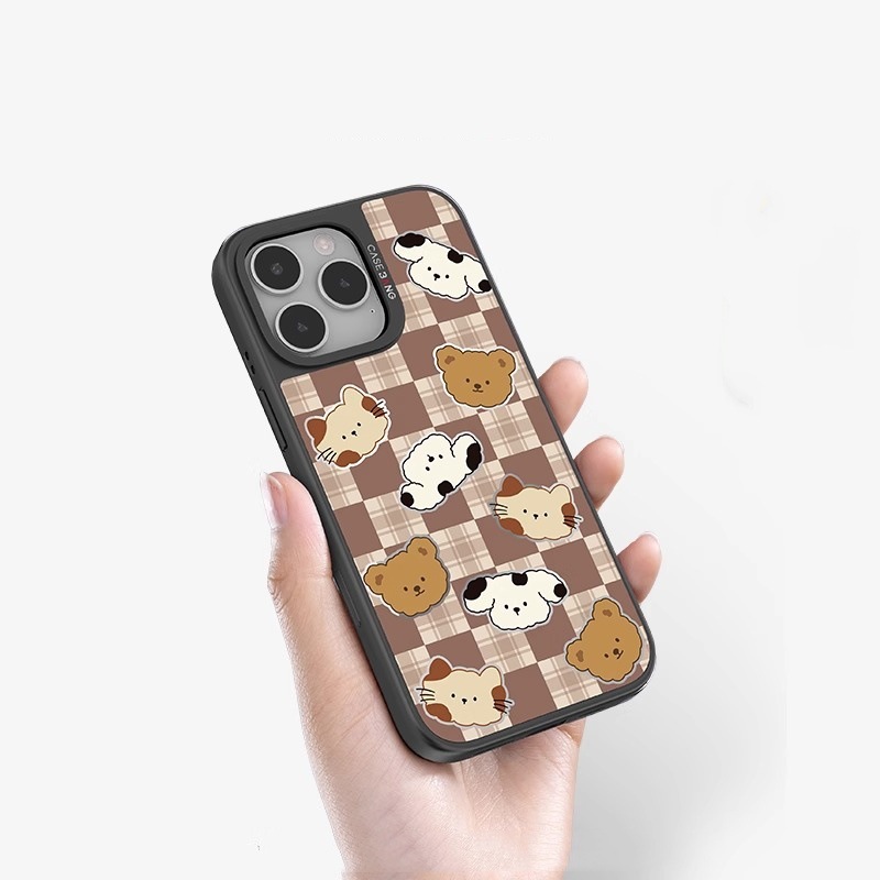 Fiesta para iPhone16 ProMax espejo teléfono móvil Apple 15plus nuevo 14 anti-caída 13 marca de tendencia 12