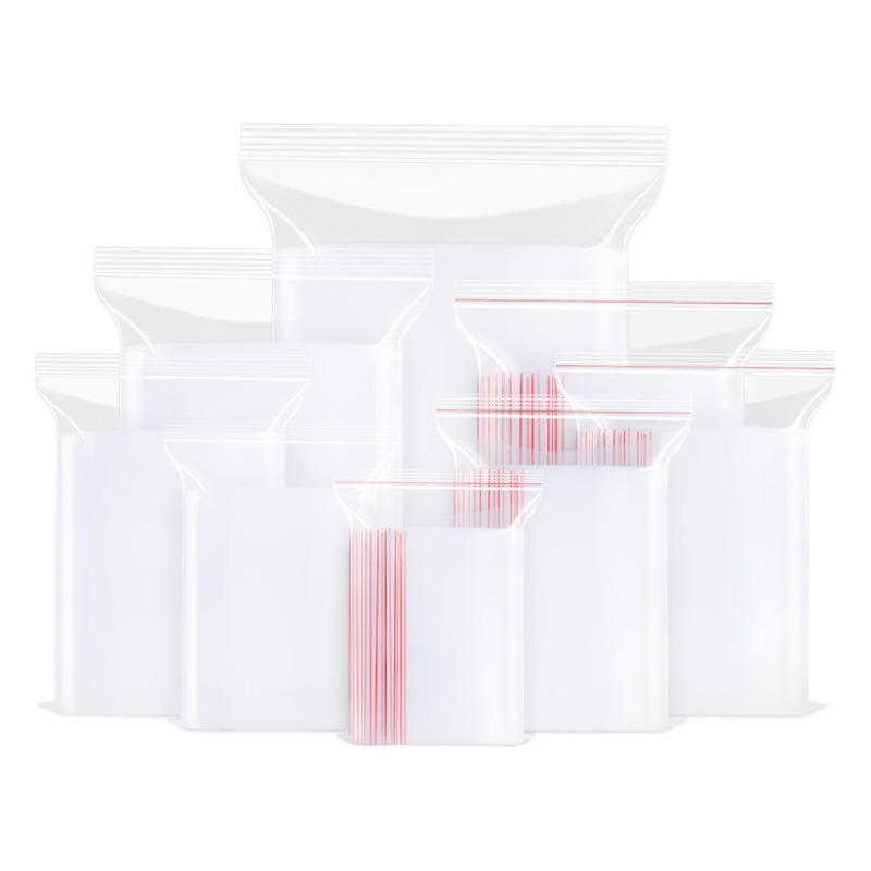 Bolsa ziplock de almacenamiento de pe transparente personalizada, bolsa de sellado de plástico grande, bolsa de sellado de alimentos de 20 seda, bolsa de sellado de plástico de joyería pequeña